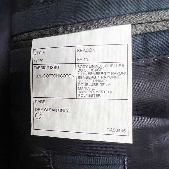 J. Crew men's Aldridge Jacket cotton blazer dark blue - Picture 7 of 8